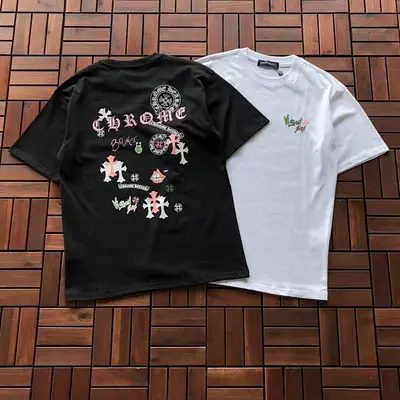 ￥~115 CH🔥OM🔥 HE🔥RTS T-SHIRT 11092525 (im 180CM 68KG iwear size S in the photo)