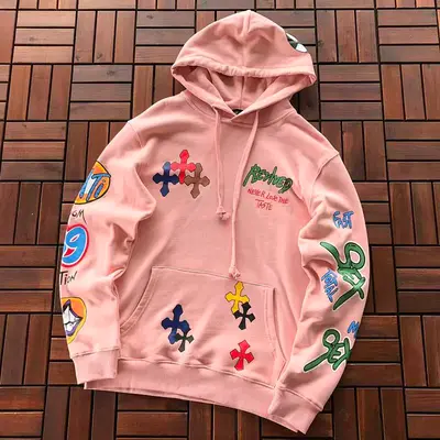 ￥~189 CH🔥OM🔥 HE🔥RTS HOODIE 11092562 (im 180CM 68KG iwear size S in the photo)