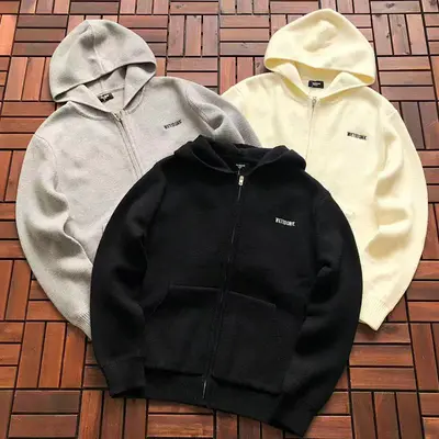￥~229 WE11DONE SWEATER HOODIE 11092725