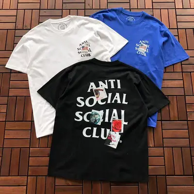 ￥~85 ANTI SOCIAL SOCIAL CLUB T-SHIRT 11092923 (im 180CM 68KG iwear size L in the photo)