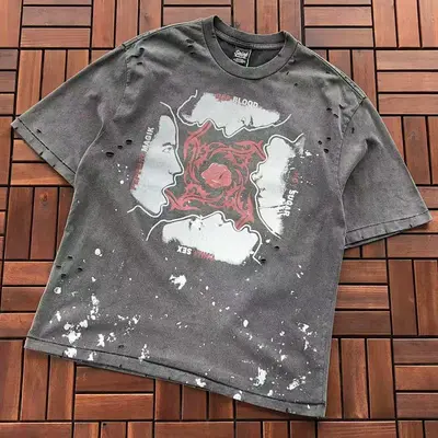 ￥~119 SAINT MICHAEL T-SHIRT 11092912 (im 180CM 68KG iwear size S in the photo)