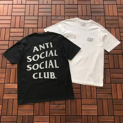 ¥~85 ANTI SOCIAL SOCIAL CLUB T-SHIRT 11100810 (im 180CM 68KG iwear size L in the photo)