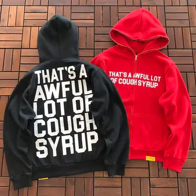 ¥~189 TH🔥T'S A AW🔥UL L🔥T OF C.. HOODIE FLEECE 11110569(im 170CM 60KG iwear size S in the photo)