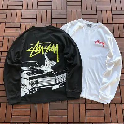 ¥~119 ST🔥S🔥Y LONG-SLEEVE 11110645(im 185CM 70KG iwear size M in the photo)