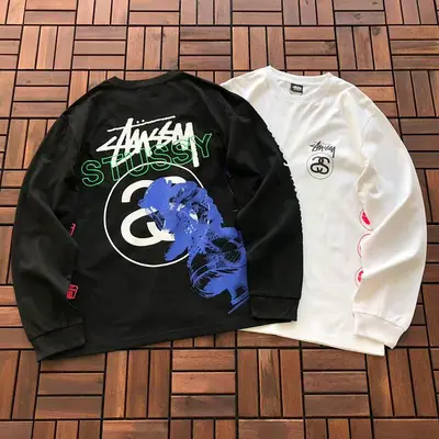 ¥~119 ST🔥S🔥Y LONG-SLEEVE 11110611(im 185CM 70KG iwear size M in the photo)