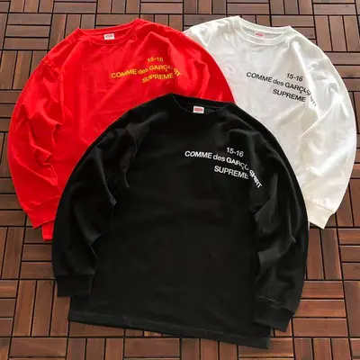 ￥~109 S🔥P🔥E🔥E & CDG LONG-SLEEVE 11111074 (im 185CM 80KG iwear size L in the photo)