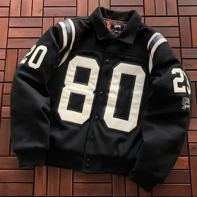 ￥~269 ST🔥S🔥Y COTTON JACKET 11111043 (im 176CM 58KG iwear size M in the photo)