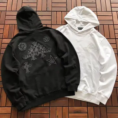 ￥~219 CH🔥OM🔥 HE🔥RTS HOODIE 11111123 (im 185CM 80KG iwear size S in the photo)