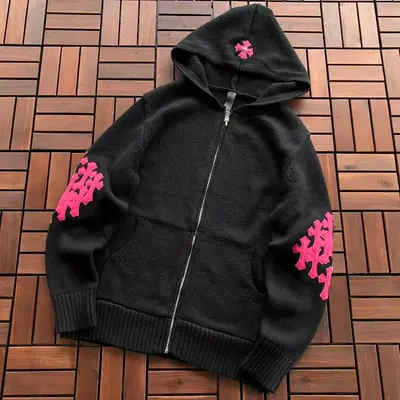 ￥~235 CH🔥OM🔥 HE🔥RTS SWEATER HOODIE 11111158 (im 185CM 80KG iwear size S in the photo)