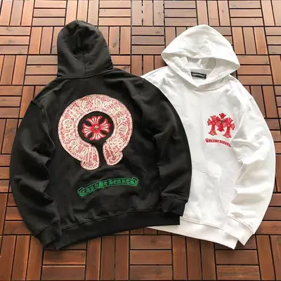 ￥~215 CH🔥OM🔥 HE🔥RTS HOODIE 11111119 (im 185CM 80KG iwear size S in the photo)