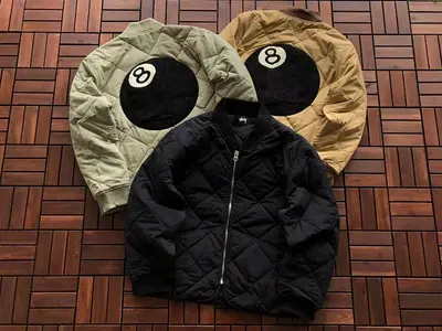 ￥~269 ST🔥S🔥Y COTTON JACKET 22111150 (im 185CM 80KG iwear size M in the photo)