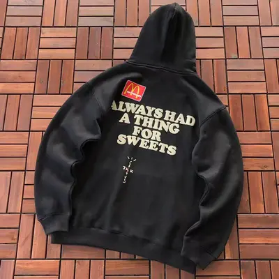 ¥~119 TRAVIS SCOTT HOODIE FLEECE 33111433 (im 185CM 80KG iwear size M in the photo)