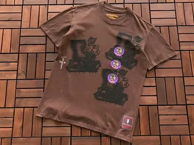 ¥~79 TRAVIS SCOTT T-SHIRT 33111425 (im 185CM 80KG iwear size M in the photo)