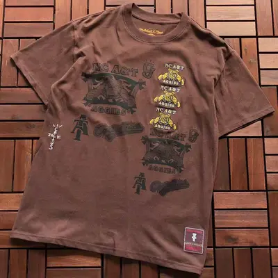 ¥~79 TRAVIS SCOTT T-SHIRT 33111417 (im 185CM 80KG iwear size M in the photo)