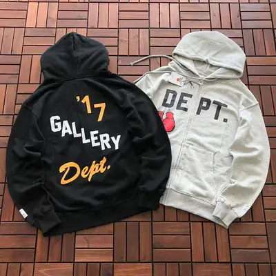¥~159 GALLERY DEPT HOODIE 11111413 (im 176CM 58KG iwear size S in the photo)