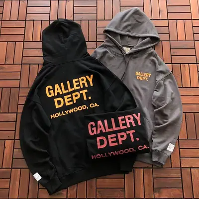 ¥~159 GALLERY DEPT HOODIE 11111551 (im 176CM 58KG iwear size S in the photo)