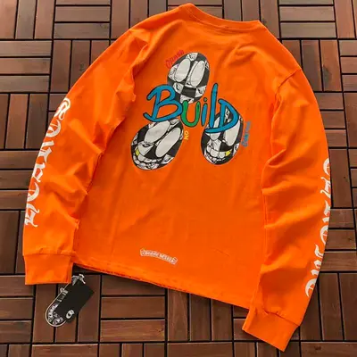 ¥~99 CH🔥OM🔥 HE🔥RTS LONG-SLEEVE 33111915 (im 180CM 68KG iwear size M in the photo)