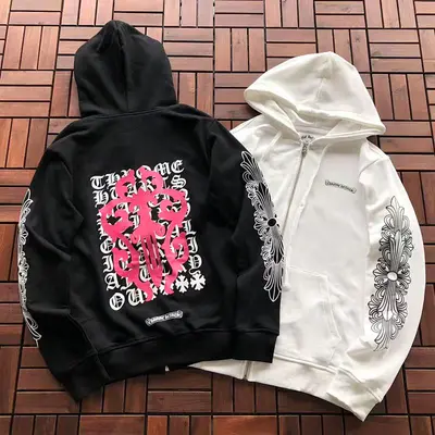 ¥~165 CH🔥OM🔥 HE🔥RTS HOODIE 33111926 (im 180CM 68KG iwear size M in the photo)
