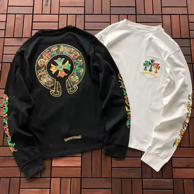 ¥~95 CH🔥OM🔥 HE🔥RTS LONG-SLEEVE 33111954 (im 180CM 68KG iwear size M in the photo)