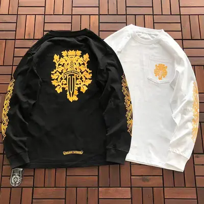 ￥~119 CH🔥OM🔥 HE🔥RTS LONG-SLEEVE 33112154 (im 180CM 68KG iwear size S in the photo)
