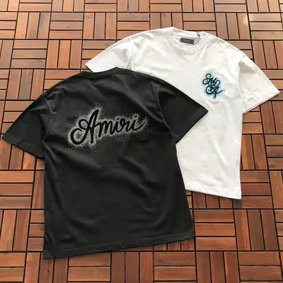 ￥~89 AMIRI T-SHIRT 33112313 (im 176CM 58KG iwear size M in the photo)