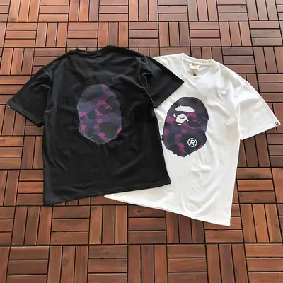 ￥~89 BAPE T-SHIRT 11112438 (im 176CM 58KG iwear size M in the photo)