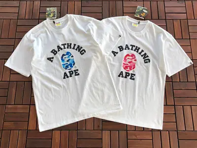 ￥~89 BAPE T-SHIRT 11112410 (im 176CM 58KG iwear size M in the photo)