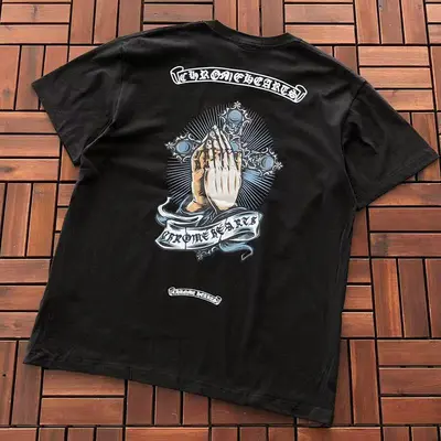 ￥~95 CH🔥OM🔥 HE🔥RTS T-SHIRT 33112728 (im 176CM 58KG iwear size M in the photo)