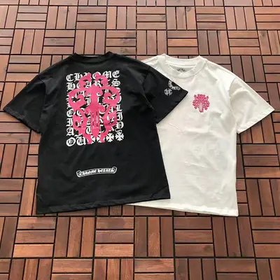 ￥~89 CH🔥OM🔥 HE🔥RTS T-SHIRT 33112711 (im 176CM 58KG iwear size M in the photo)