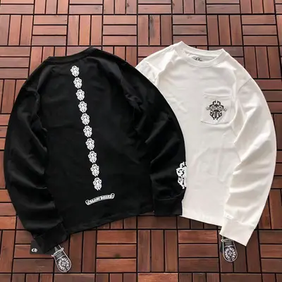 ￥~95 CH🔥OM🔥 HE🔥RTS LONG-SLEEVE 33112720 (im 176CM 58KG iwear size M in the photo)