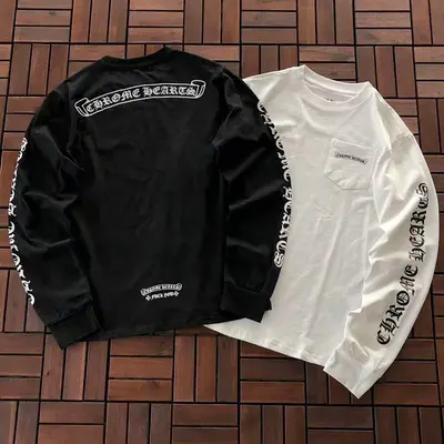 ￥~95 CH🔥OM🔥 HE🔥RTS LONG-SLEEVE 33112719 (im 176CM 58KG iwear size M in the photo)