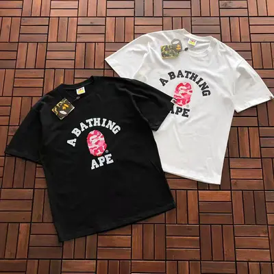 ￥~89 BAPE T-SHIRT 11112820 (im 176CM 58KG iwear size L in the photo)