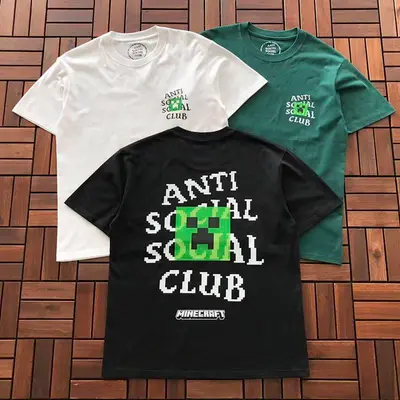 ￥~85 ANTI SOCIAL SOCIAL CLUB T-SHIRT 11112814 (im 176CM 58KG iwear size M in the photo)