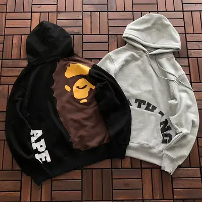 ￥~169 BAPE HOODIE FLEECE 11113012 (im 176CM 58KG iwear size M in the photo)