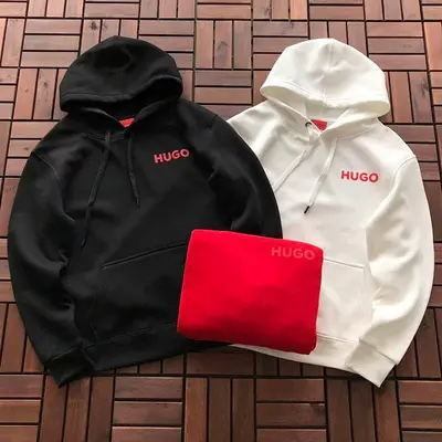 ￥~225 H🔥G🔥 B🔥🔥S HOODIE FLEECE 22113062 (im 176CM 58KG iwear size M in the photo)