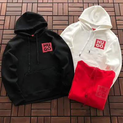 ￥~225 H🔥G🔥 B🔥🔥S HOODIE FLEECE 22113060 (im 176CM 58KG iwear size M in the photo)