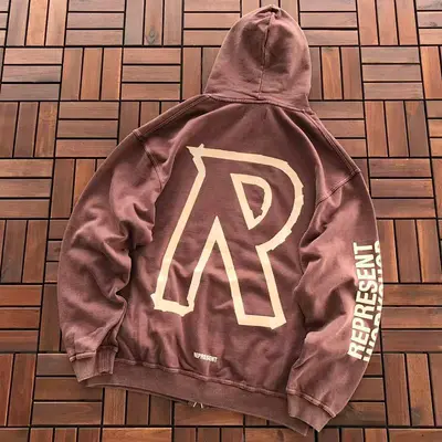￥~139 REPRESENT HOODIE 33120127 (im 176CM 58KG iwear size M in the photo)