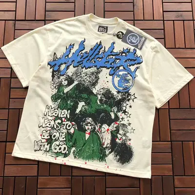 ￥~79 HELLSTAR T-SHIRT 33120467 (im 180CM 68KG iwear size XL in the photo)