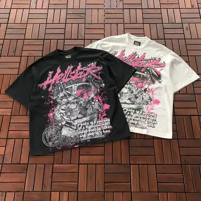 ￥~79 HELLSTAR T-SHIRT 33120475 (im 180CM 68KG iwear size XL in the photo)