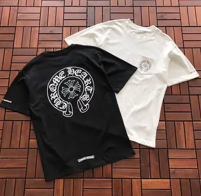 ￥~89 CH🔥OM🔥 HE🔥RTS T-SHIRT 33120573 (im 176CM 58KG iwear size M in the photo)