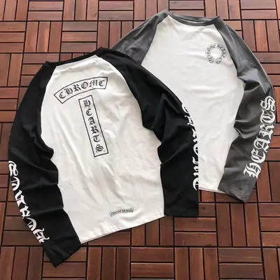 ￥~95 CH🔥OM🔥 HE🔥RTS LONG-SLEEVE 33120550 (im 176CM 58KG iwear size M in the photo)