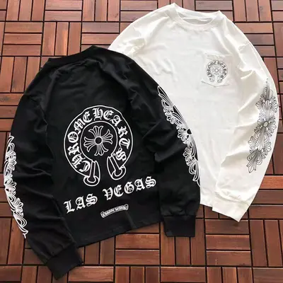 ￥~95 CH🔥OM🔥 HE🔥RTS LONG-SLEEVE 33120547 (im 176CM 58KG iwear size M in the photo)