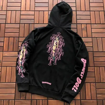 ￥~159 CH🔥OM🔥 HE🔥RTS HOODIE 33120511 (im 176CM 58KG iwear size M in the photo)
