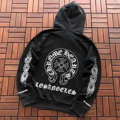 ¥~139 CH🔥OM🔥 HE🔥RTS HOODIE 33120502 (im 176CM 58KG iwear size M in the photo)