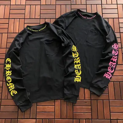 ¥~95 CH🔥OM🔥 HE🔥RTS LONG-SLEEVE 33120535 (im 176CM 58KG iwear size M in the photo)