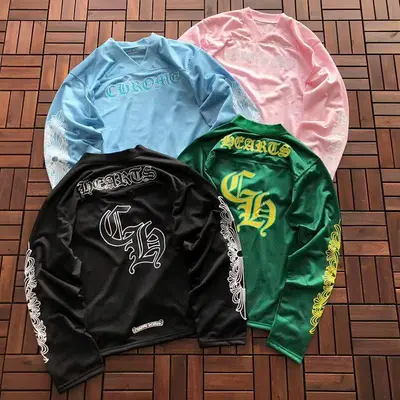 ¥~109 CH🔥OM🔥 HE🔥RTS LONG-SLEEVE 33120702 (im 180CM 68KG iwear size M in the photo)