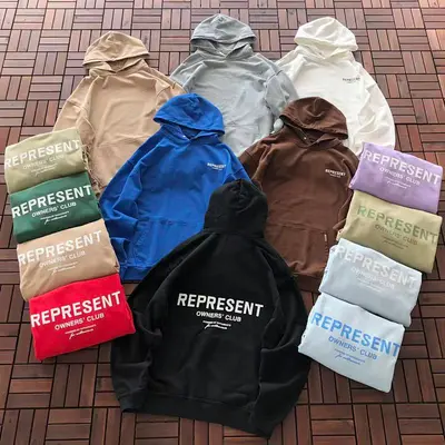 ¥~185 REPRESENT HOODIE 22120704 (im 185CM 80KG iwear size M in the photo)