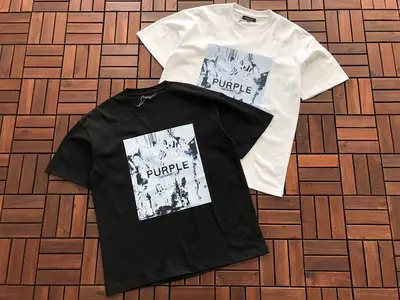 ¥~85 PURPLE BRAND T-SHIRT 33120881 (im 176CM 58KG iwear size M in the photo)