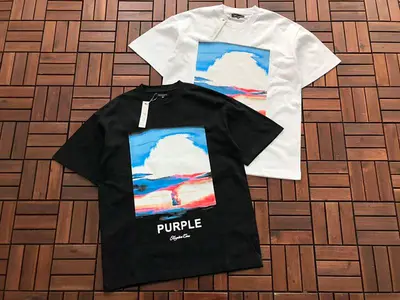 ¥~85 PURPLE BRAND T-SHIRT 33121013 (im 176CM 58KG iwear size M in the photo)