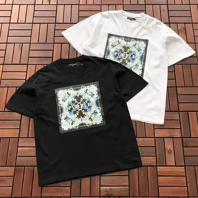 ¥~85 PURPLE BRAND T-SHIRT 33120820 (im 176CM 58KG iwear size M in the photo)